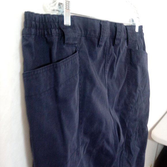 Twinhill Unisex Cargo Pants 20W/M Navy 6 Pockets - Picture 9 of 10